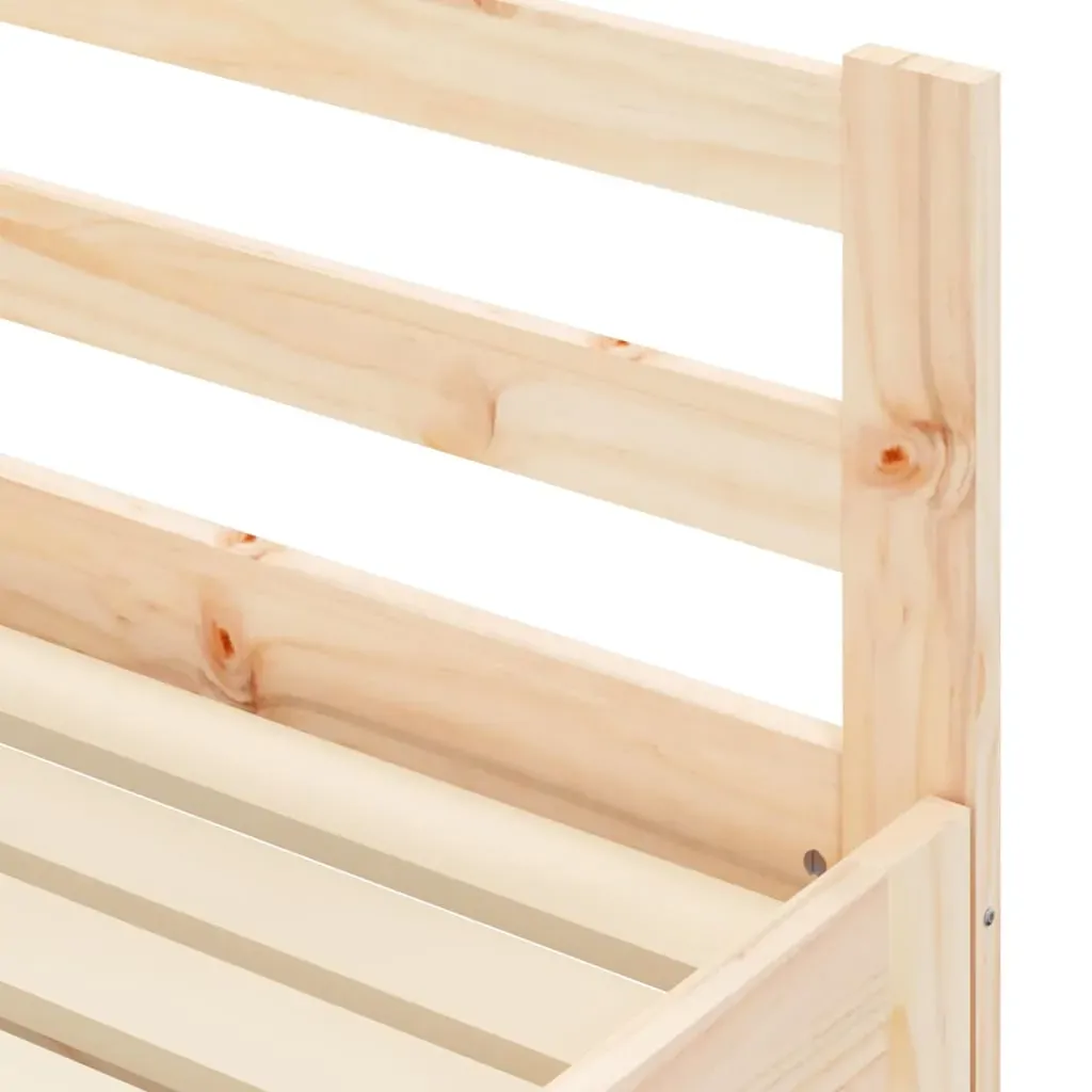 Daybed with Trundle without Mattress 90x190 cm Solid Wood Price