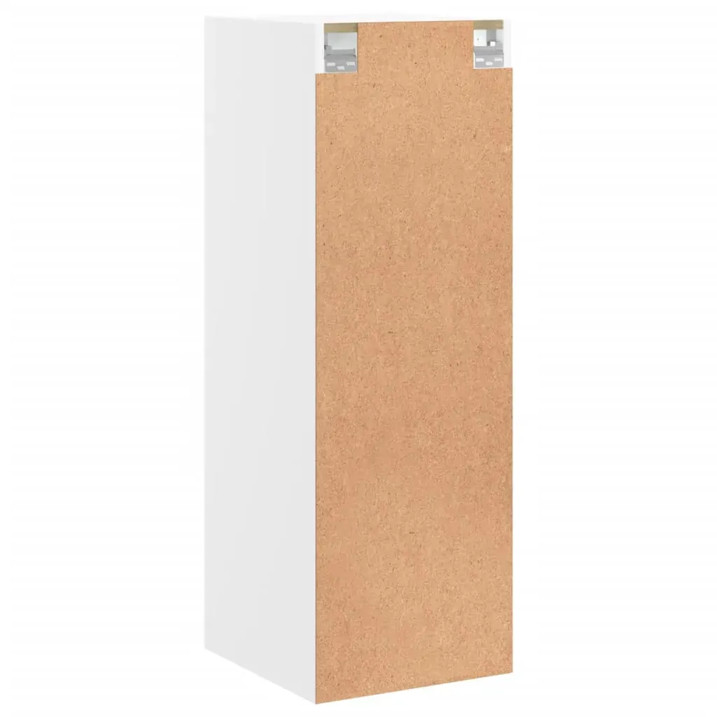 Wall Cabinet with Glass Doors White 35x37x100 cm Price