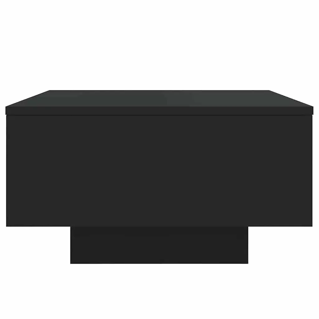 Coffee Table with LED Lights Black 55x55x31 cm Price