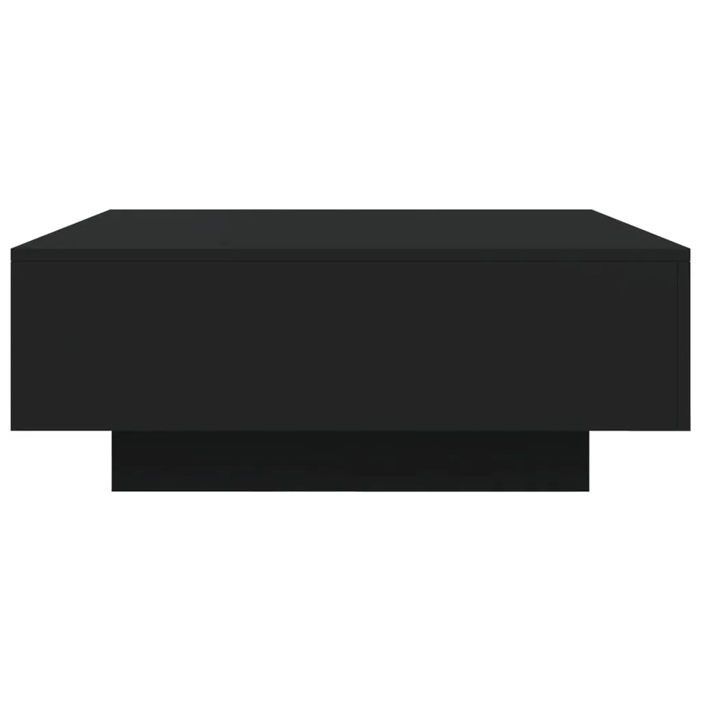 Coffee Table with LED Lights Black 80x80x31 cm Price