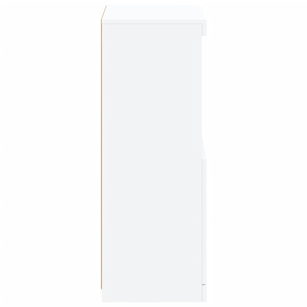 Sideboard with LED Lights White 41x37x100 cm Price