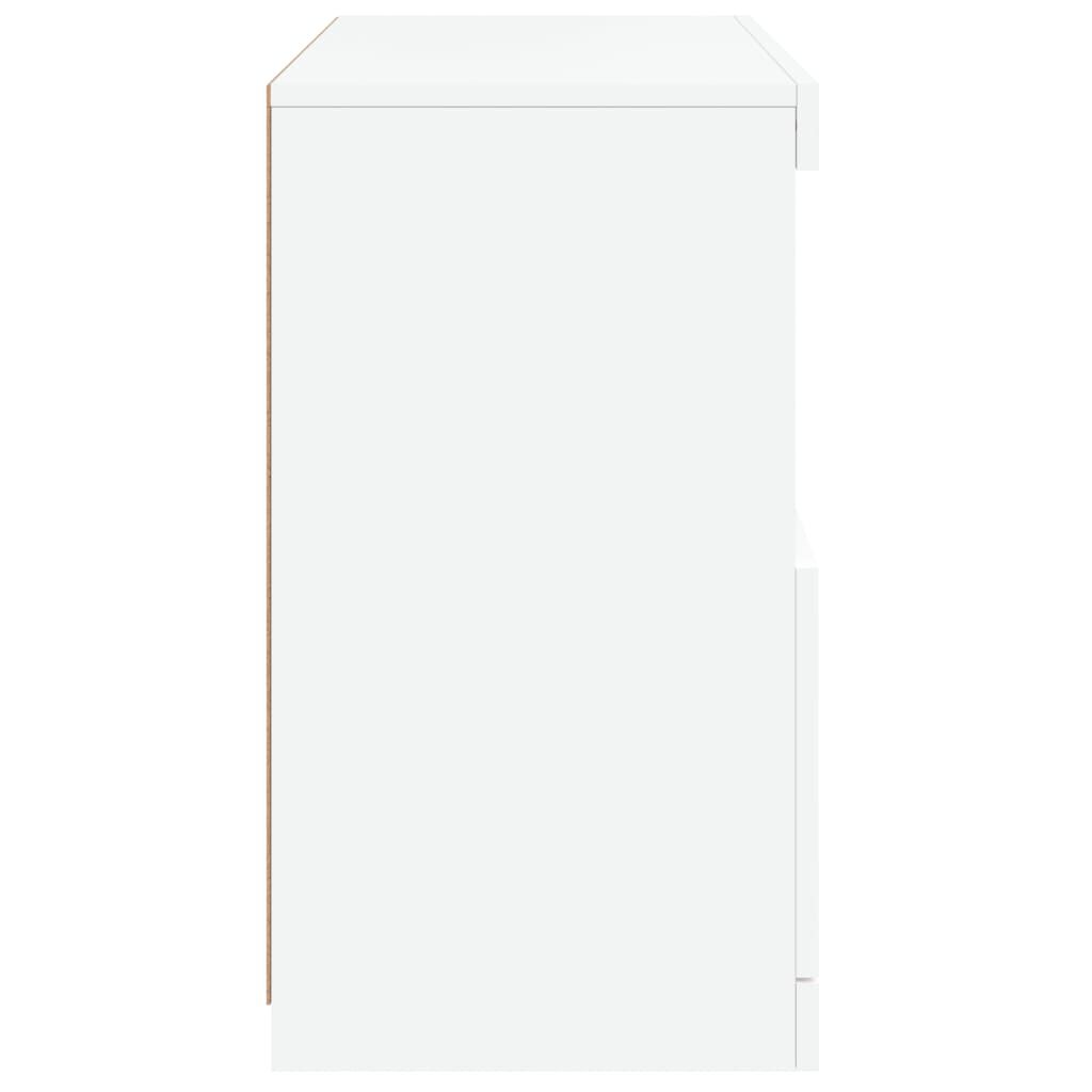 Sideboard with LED Lights White 60x37x67 cm Price