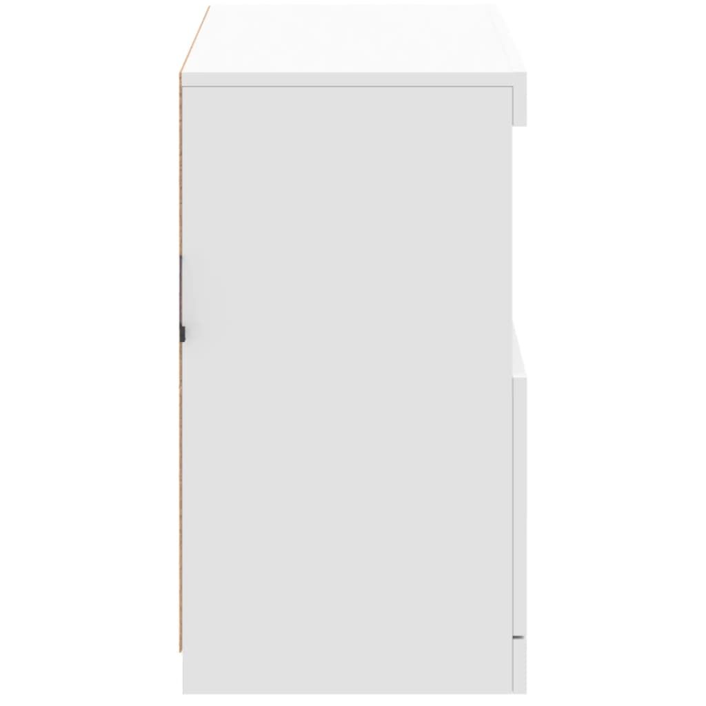 Sideboard with LED Lights White 81x37x67 cm Price