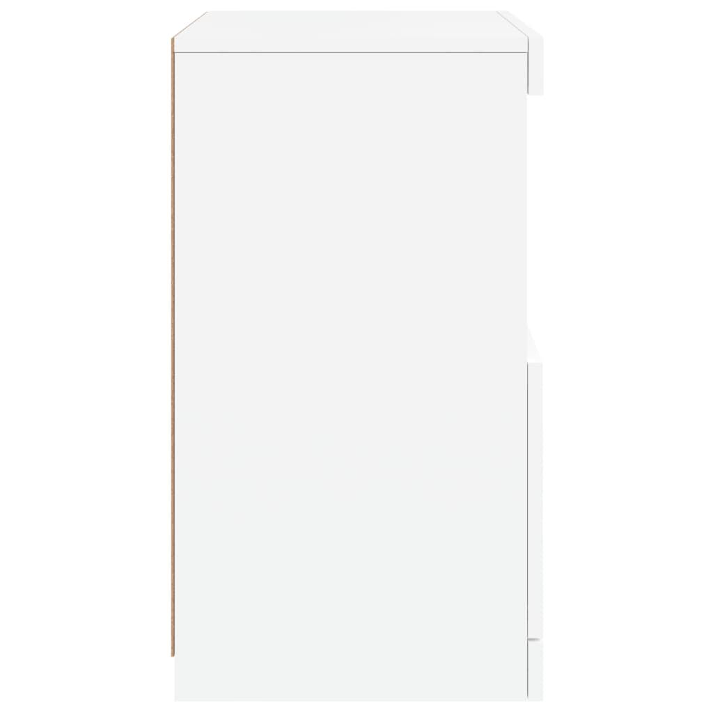 Sideboard with LED Lights White 41x37x67 cm Price