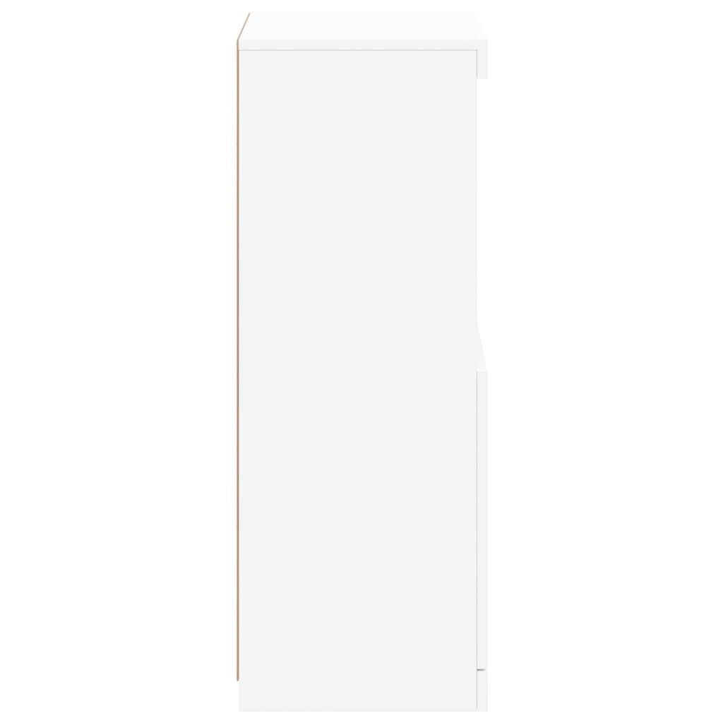 Sideboard with LED Lights White 41x37x100 cm Price