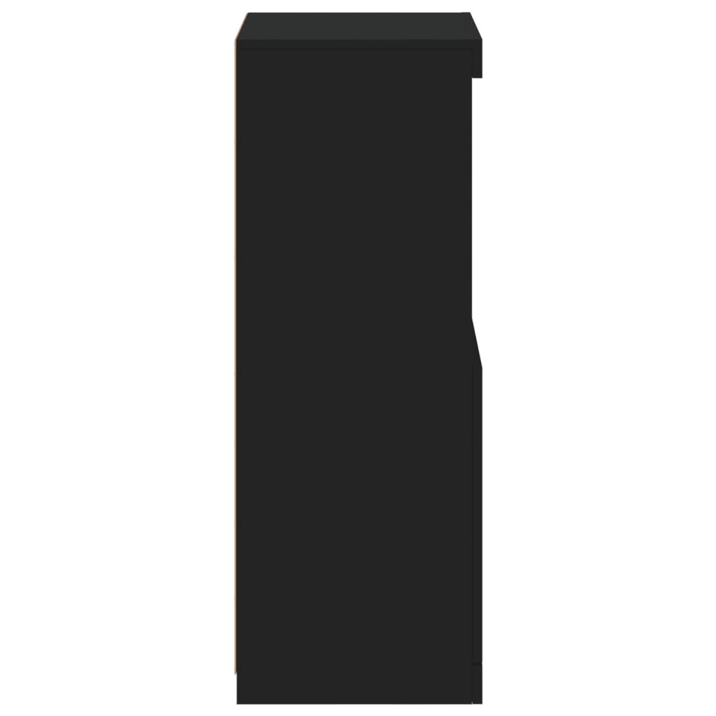 Sideboard with LED Lights Black 41x37x100 cm Price