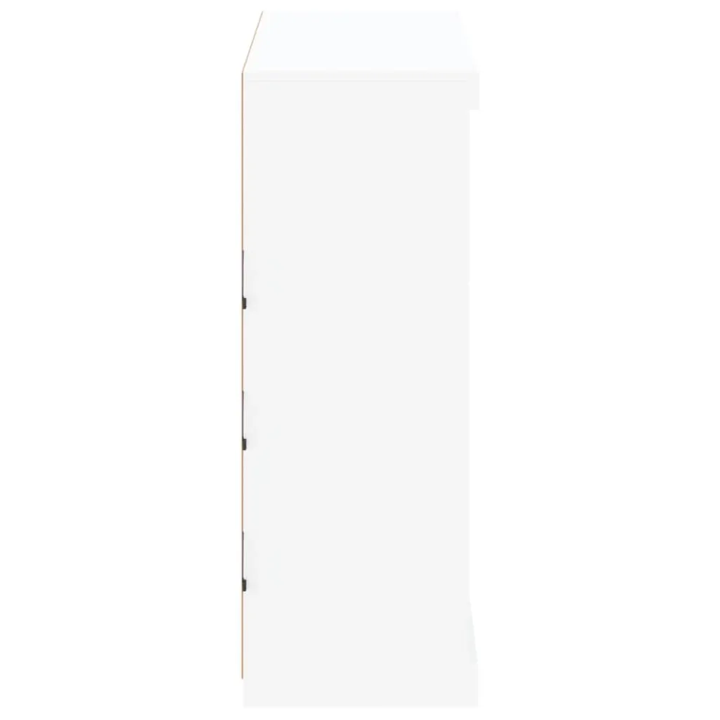 Sideboard with LED Lights White 81x37x100 cm Price