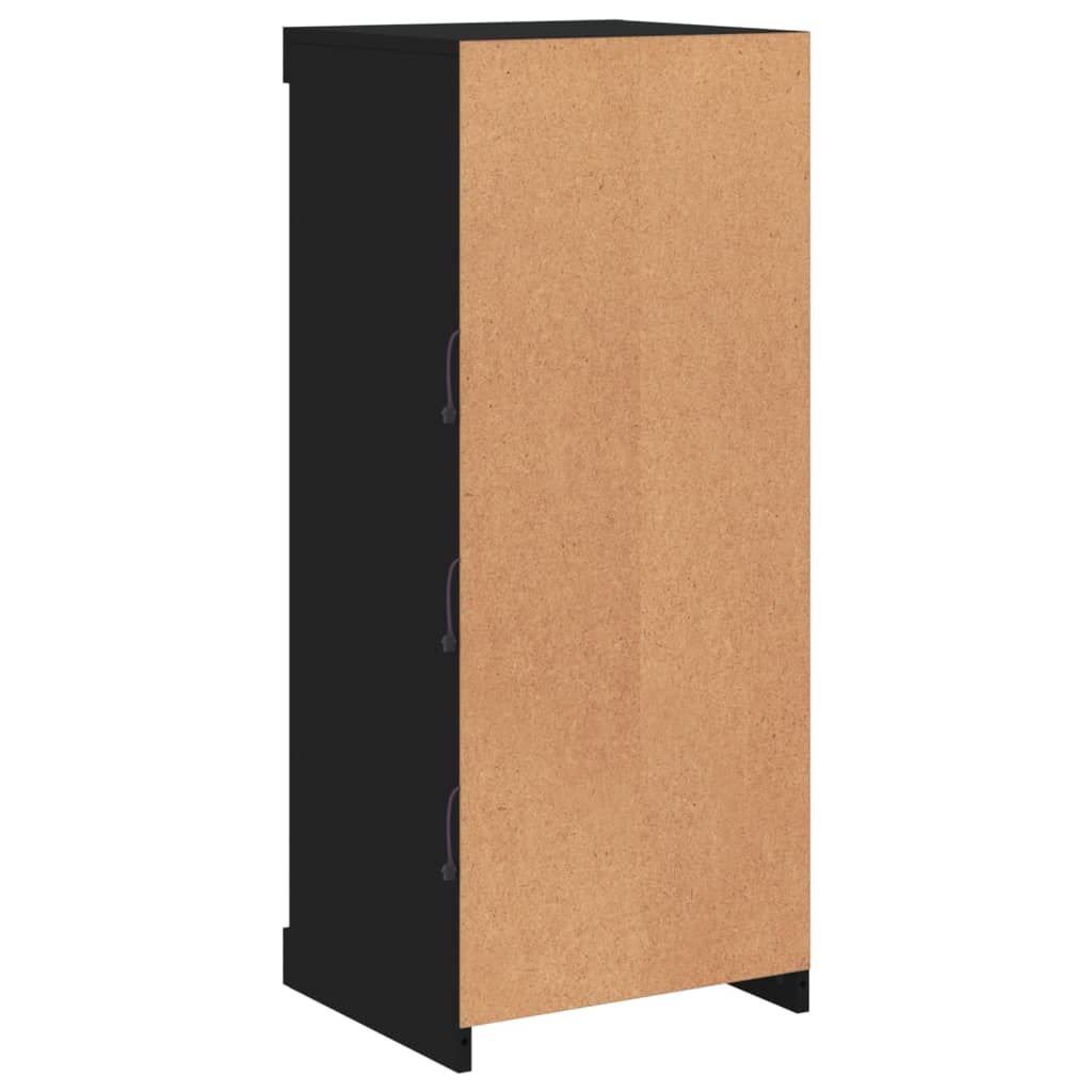 Sideboard with LED Lights Black 41x37x100 cm Price
