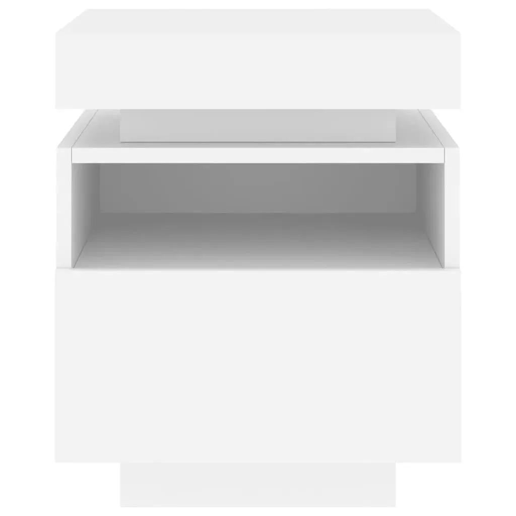 Bedside Cabinets with LED Lights 2 pcs White 40x39x48.5 cm Price