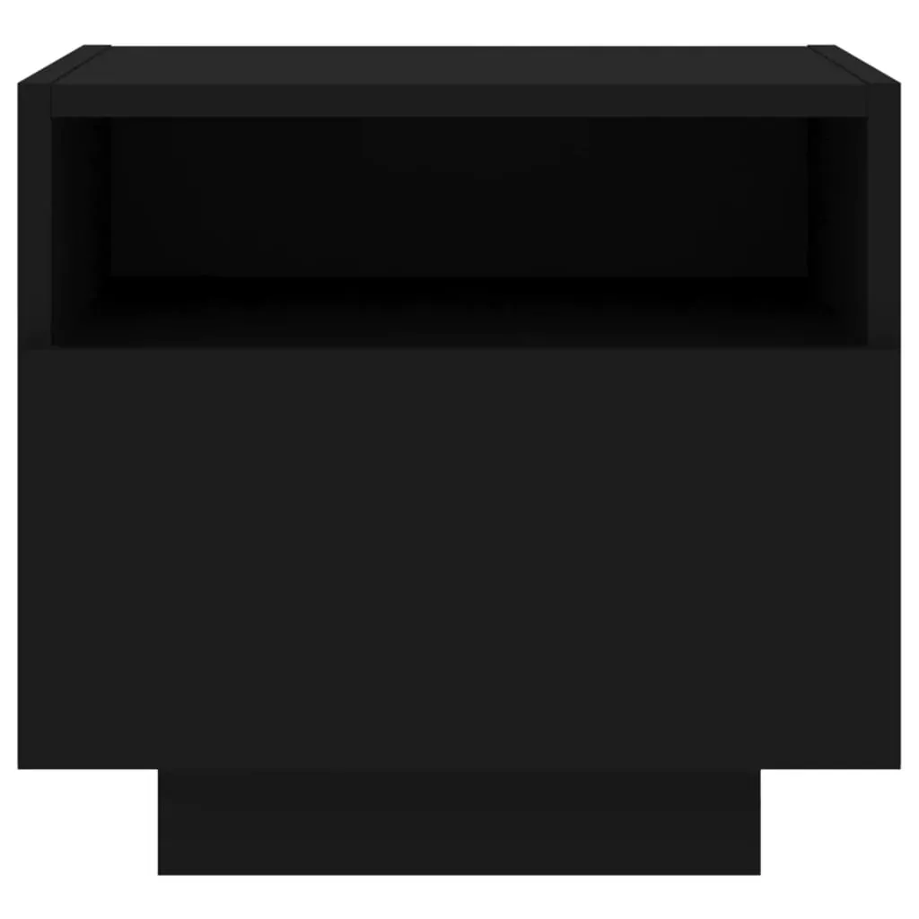 Bedside Cabinets with LED Lights 2 pcs Black 40x39x37 cm Price