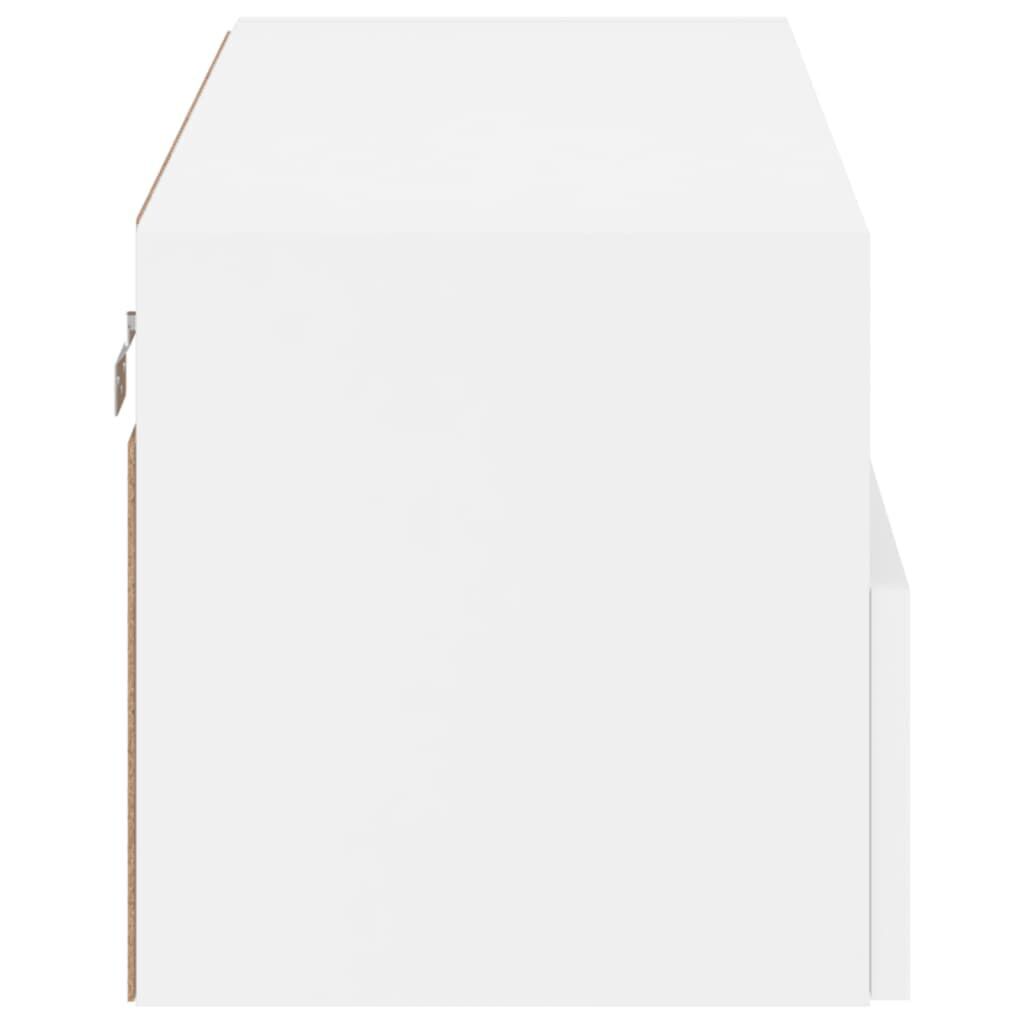 TV Wall Cabinet White 80x30x30 cm Engineered Wood Price