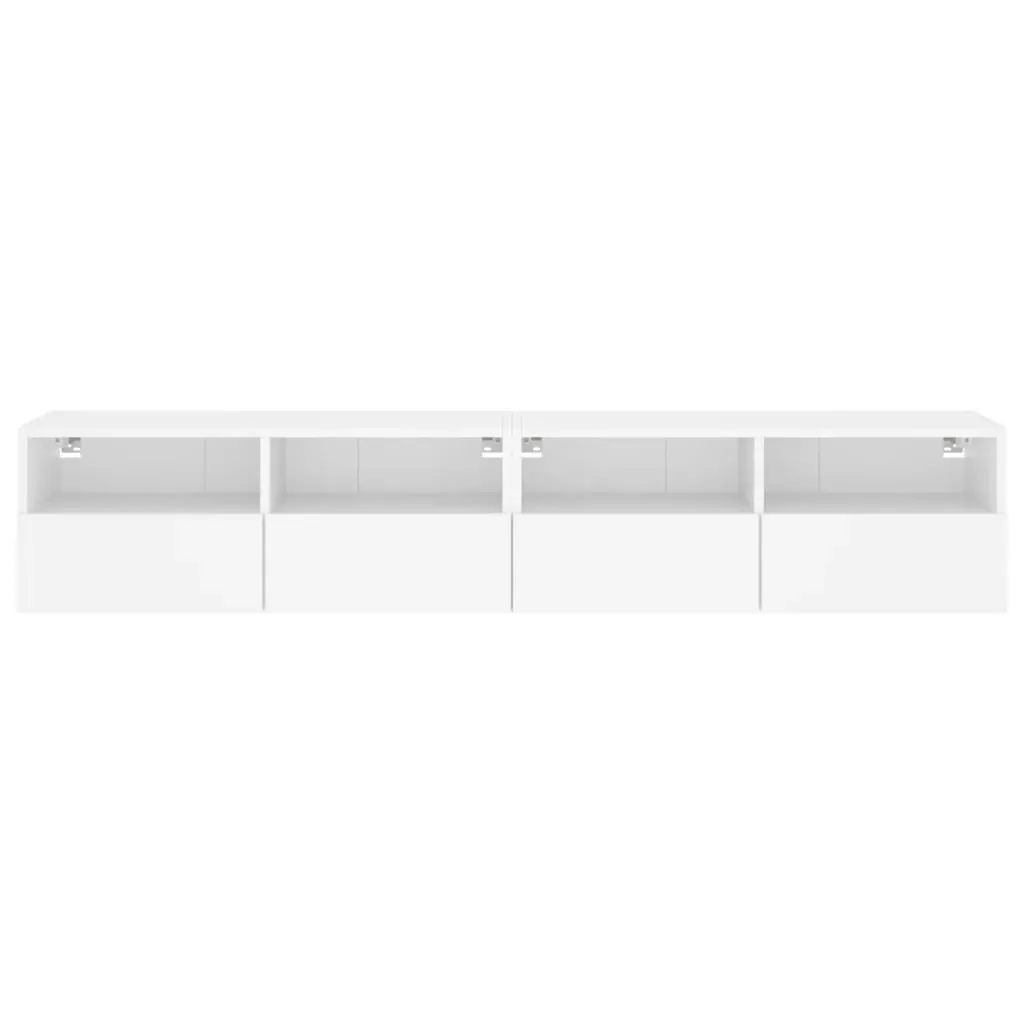 TV Wall Cabinets 2 pcs White 80x30x30 cm Engineered Wood Price