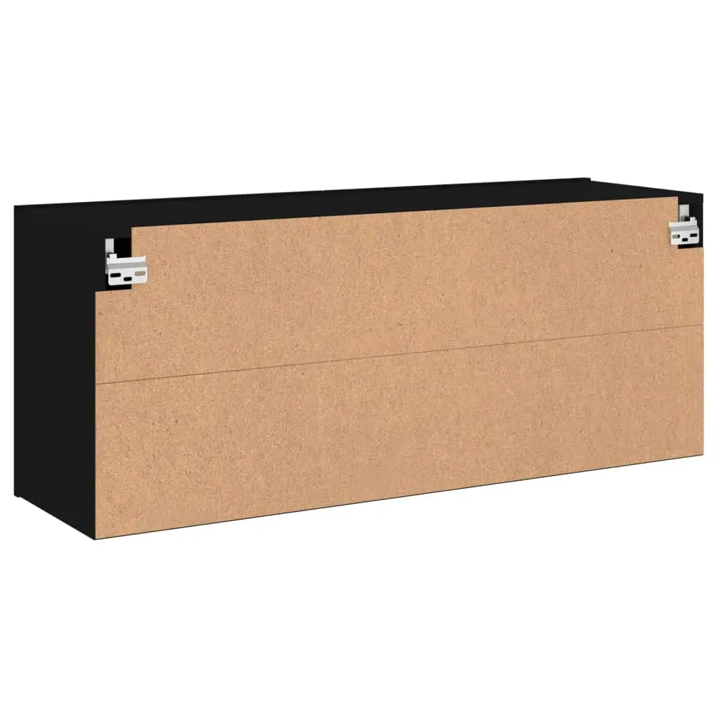 TV Cabinet Wall-mounted Black 100x30x41 cm Price