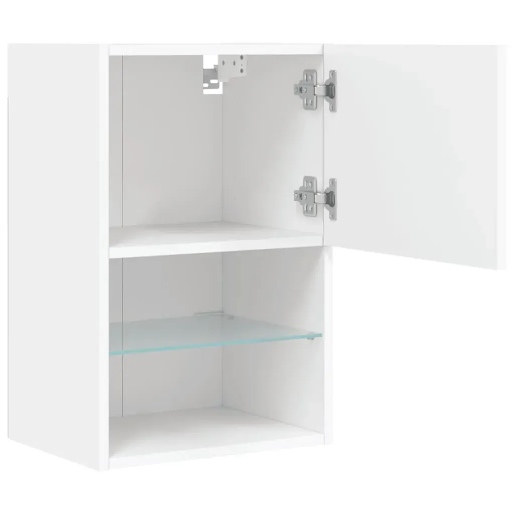 TV Cabinets with LED Lights 2 pcs White 40.5x30x60 cm Price
