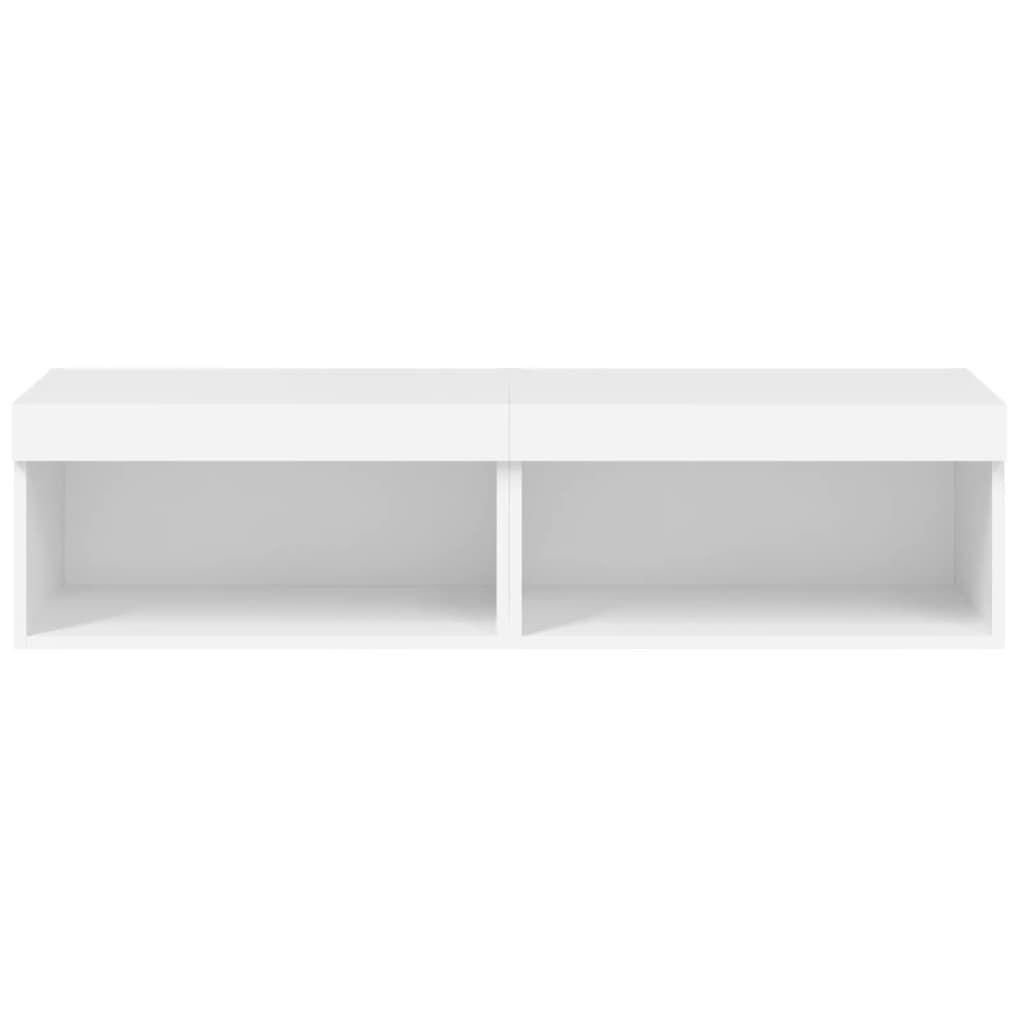 TV Cabinets with LED Lights 2 pcs White 60x30x30 cm Price