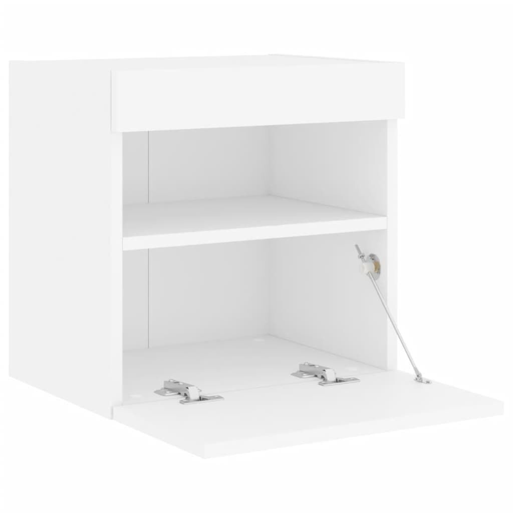 TV Wall Cabinets with LED Lights 2 pcs White 40x30x40 cm Price