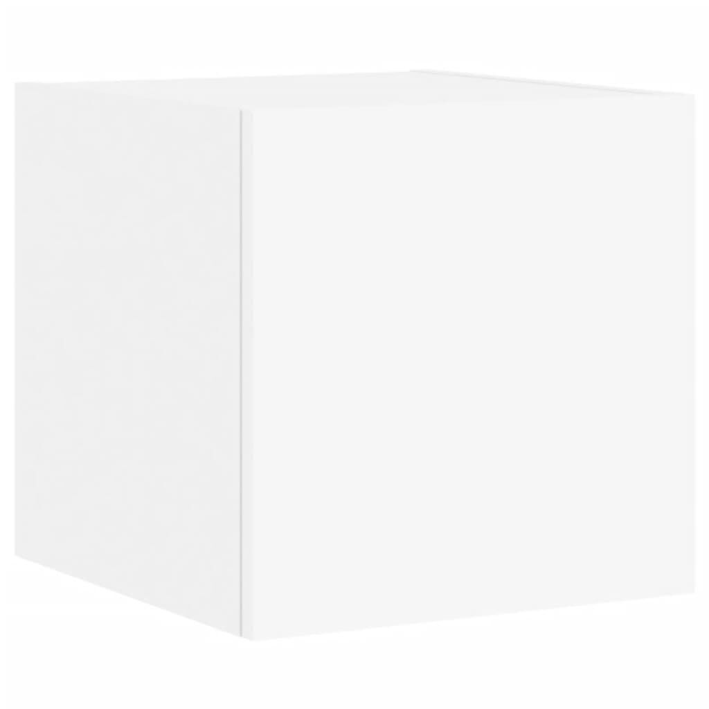 TV Wall Cabinets with LED Lights 2 pcs White 30.5x35x30 cm Price