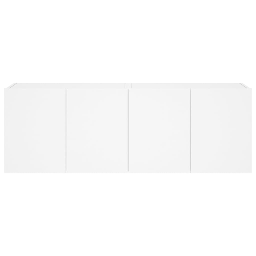 TV Wall Cabinets with LED Lights 2 pcs White 60x35x41 cm Price