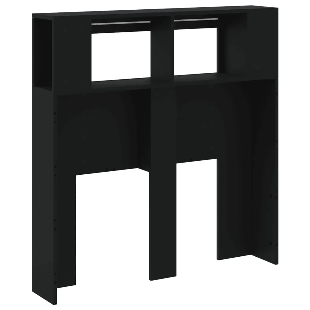 LED Headboard Black 100 cm Engineered Wood Price