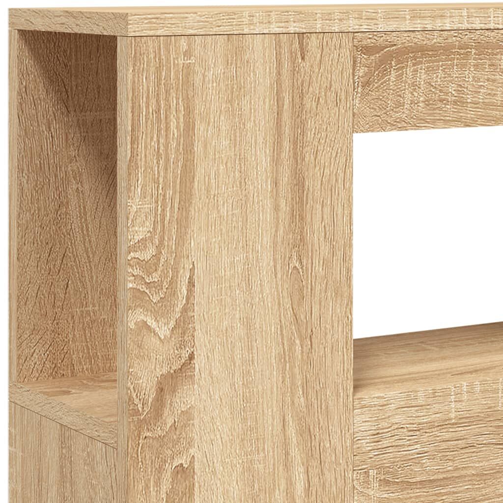 LED Headboard Sonoma Oak 100x18.5x103.5 cm Engineered Wood Price