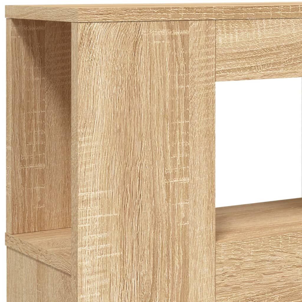 LED Headboard Sonoma Oak 120 cm Engineered Wood Price