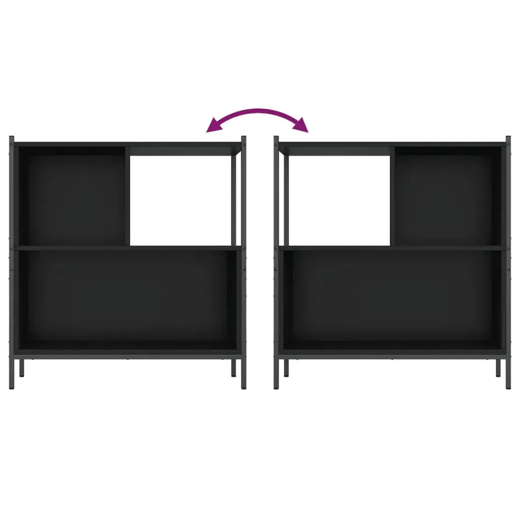 Bookcase Black 72x28x77.5 cm Engineered Wood Price
