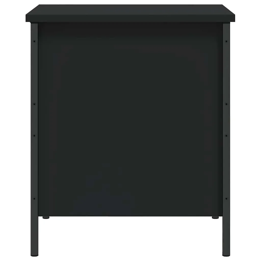 Storage Bench Black 40x42.5x50 cm Engineered Wood Price