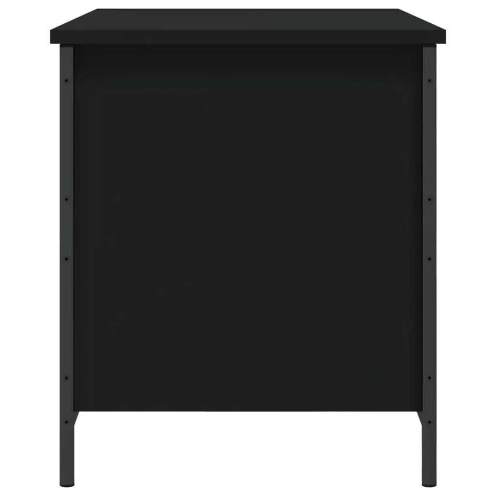 Storage Bench Black 80x42.5x50 cm Engineered Wood Price