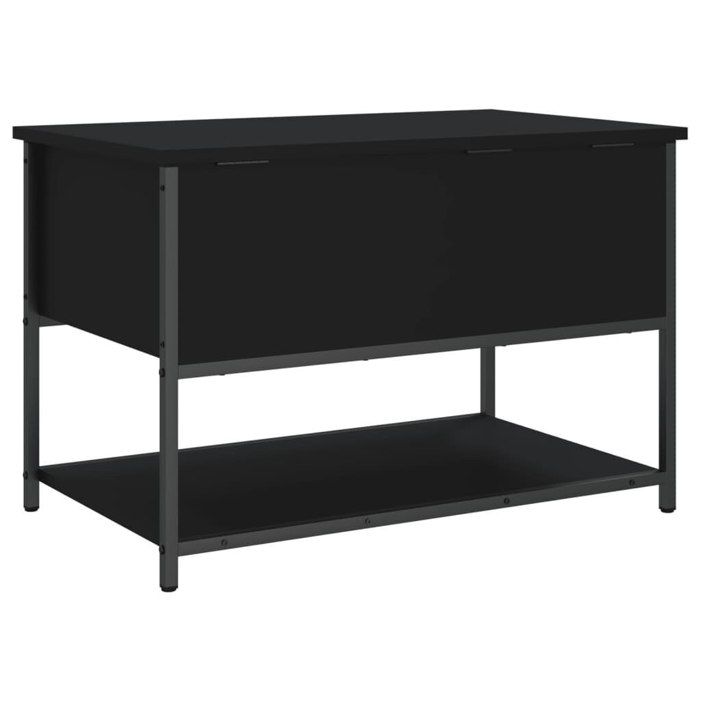 Storage Bench Black 70x42.5x47 cm Engineered Wood Price