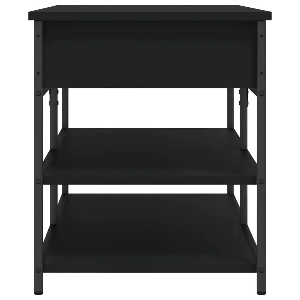 Shoe Bench Black 100x42.5x50 cm Engineered Wood Price