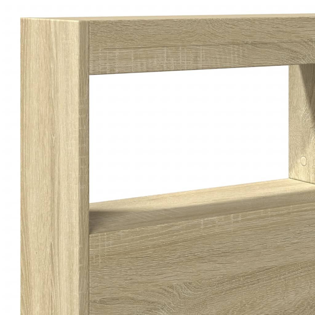 Headboard Cabinet with LED Sonoma Oak 140 cm Price