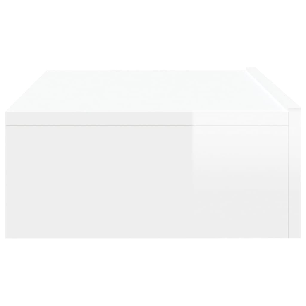 TV Cabinet with LED Lights High Gloss White 60x35x15.5 cm Price