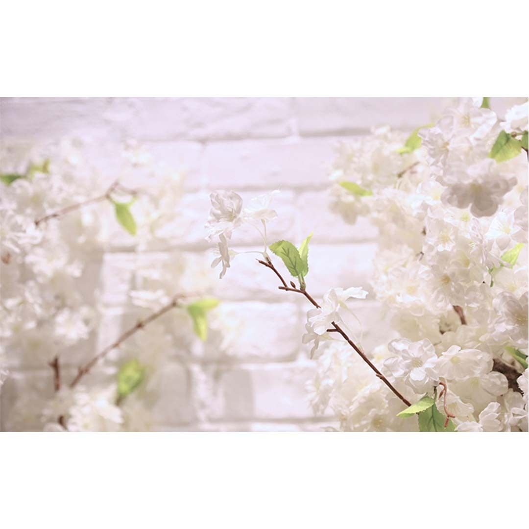 10x artificial silk flower fake cherry blossom bouquet table decor white Price
