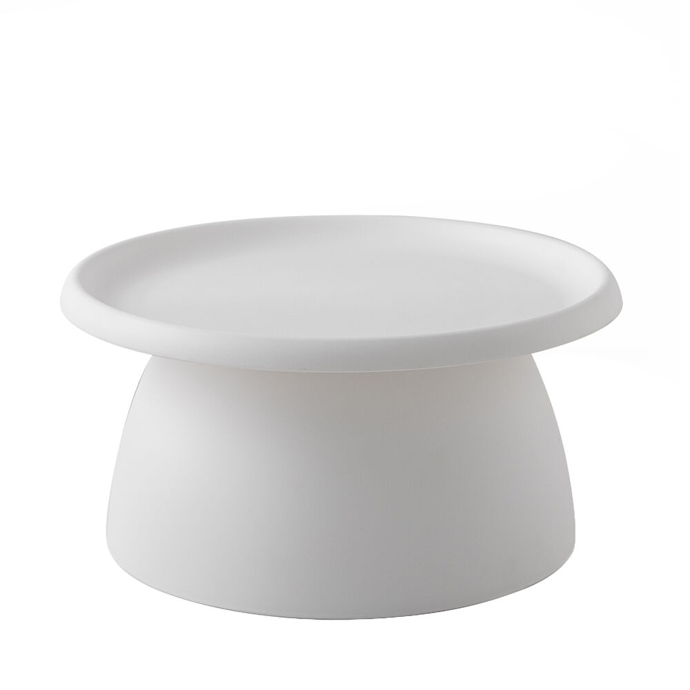 Artiss Coffee Table Round 71CM Plastic White Price