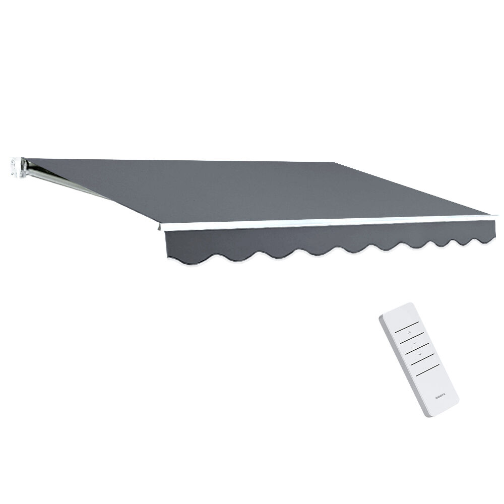 Instahut Retractable Folding Arm Awning Motorised Sunshade 2.5Mx2M Grey Price