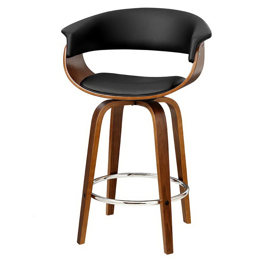 Artiss Bar Stools Swivel PU Seat Wooden Price