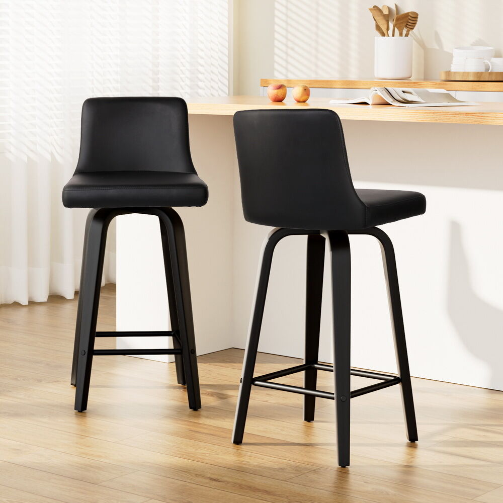 Artiss Bar Stools Kitchen Leather Barstools Swivel Wooden Chairs X2 Price