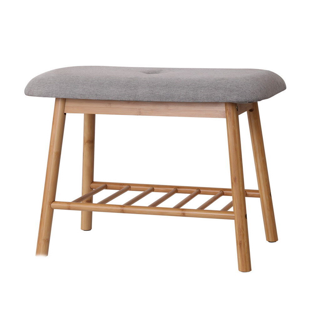 Artiss Shoe Rack Shoe Bench Fabric Seat 2 Pairs Price