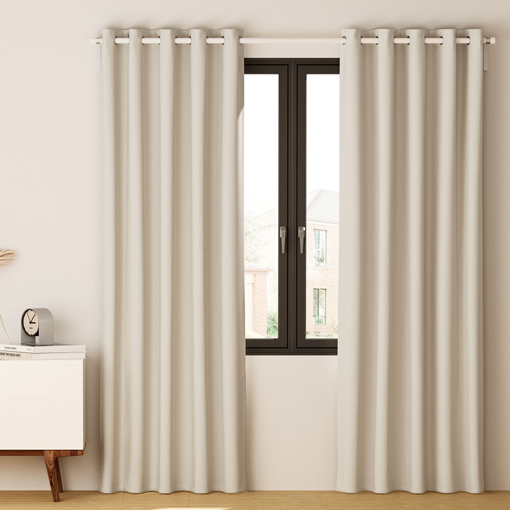 Artiss 2X Blockout Curtains Eyelet 140x230cm Beige Price