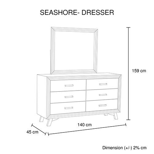 Seashore Silver Brush 5 Pcs Queen Bedroom Suite Price