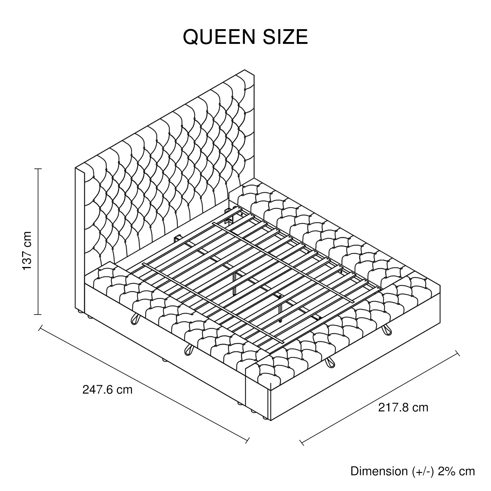 Anna Storage Bedframe Queen Size Velvet Fabric Dark Grey Colour Price