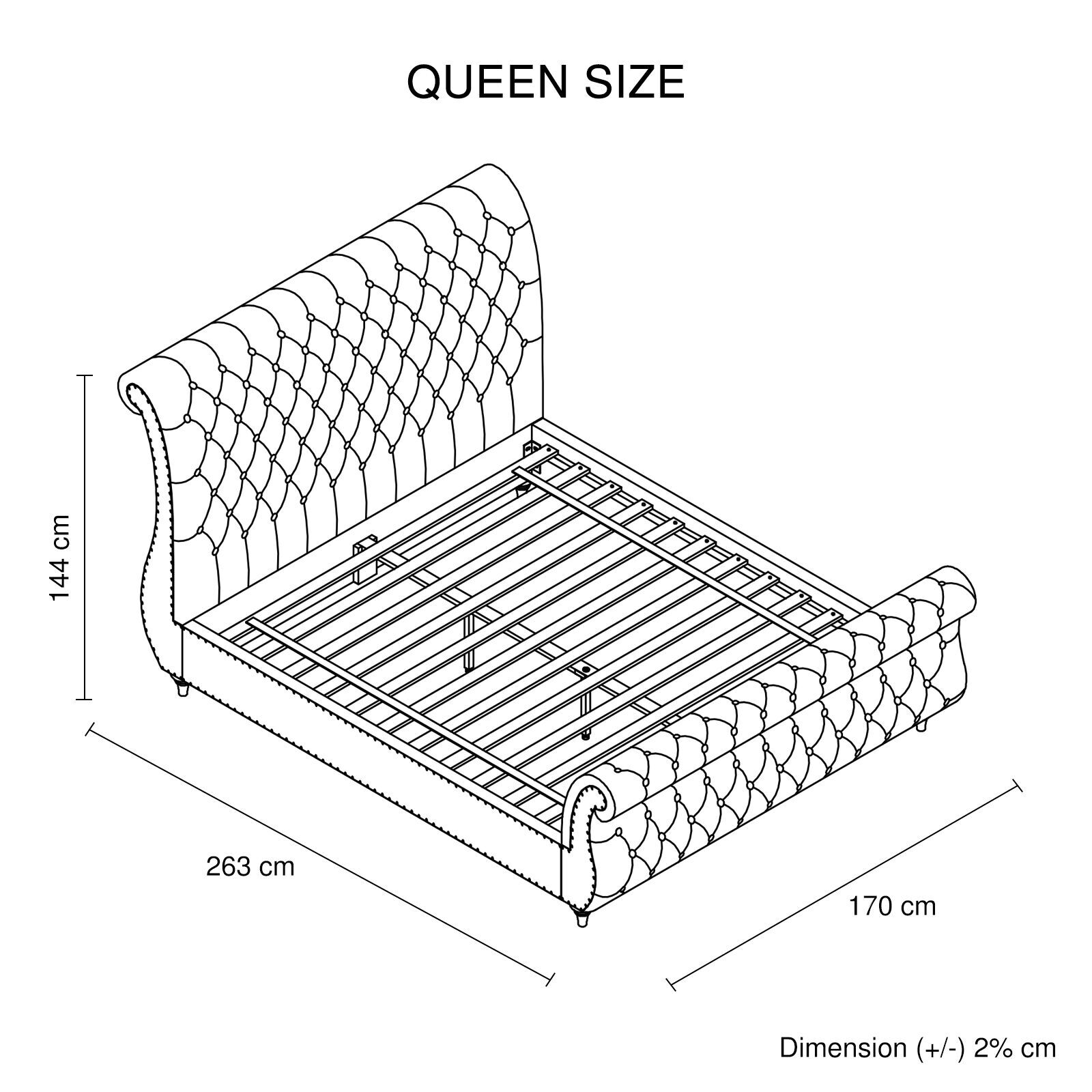 Elsa Bedframe Queen Size Velvet Fabric Medium Grey Colour Price