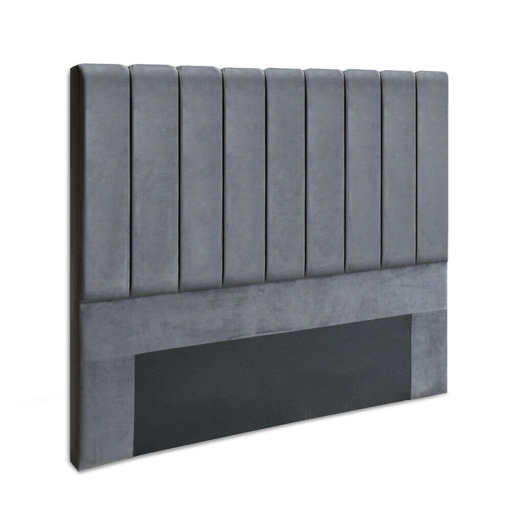 Artiss Bed Head Headboard Double Velvet - VELA Grey Price
