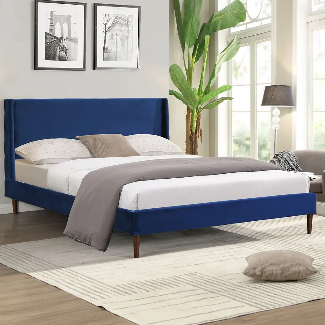 Velvet Bed Frame Queen Size Mattress Price