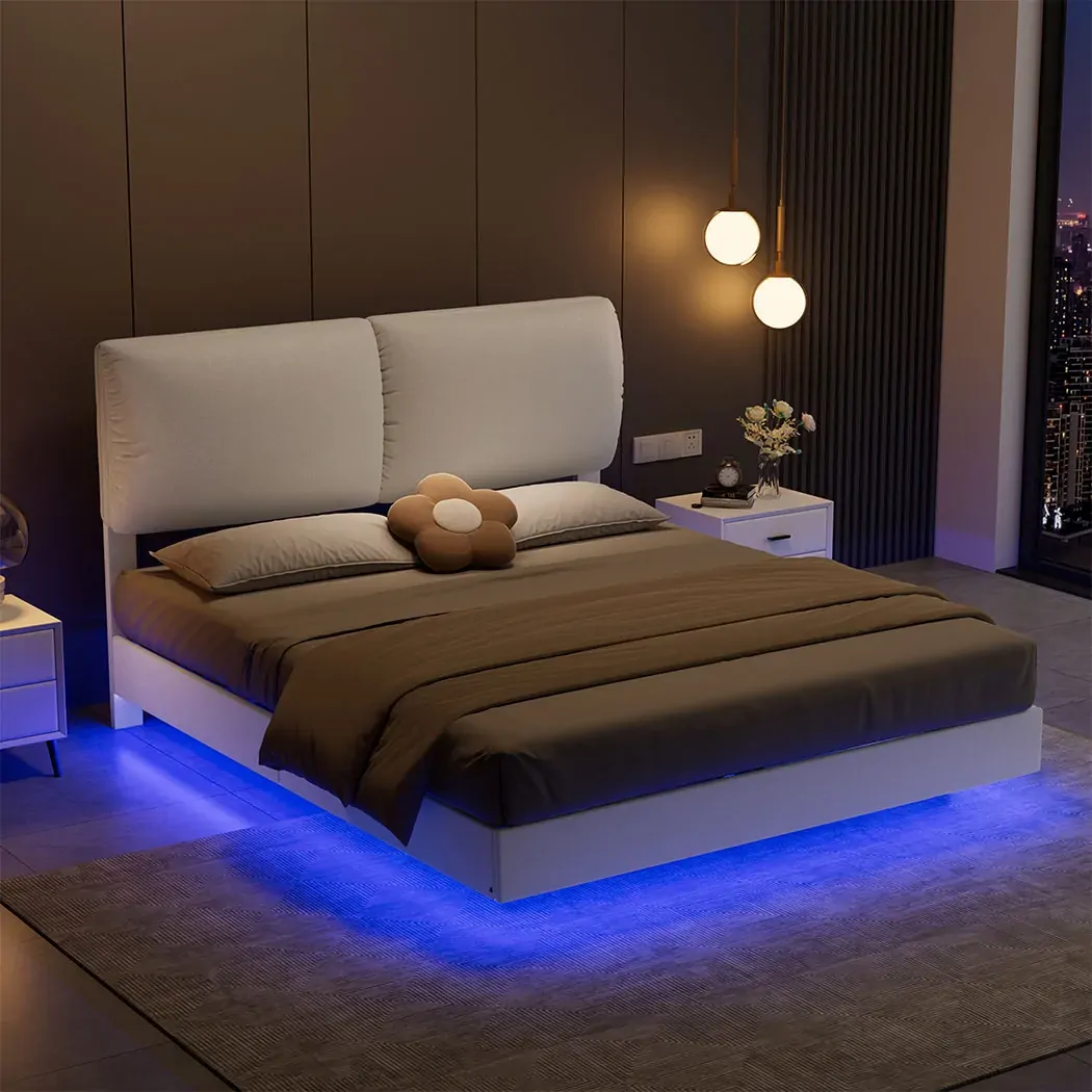 levede queen floating bed frame Price