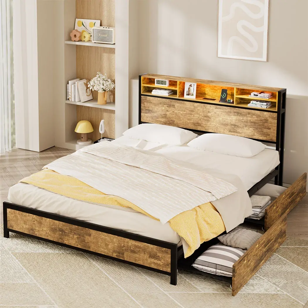 Levede bed frame double Price