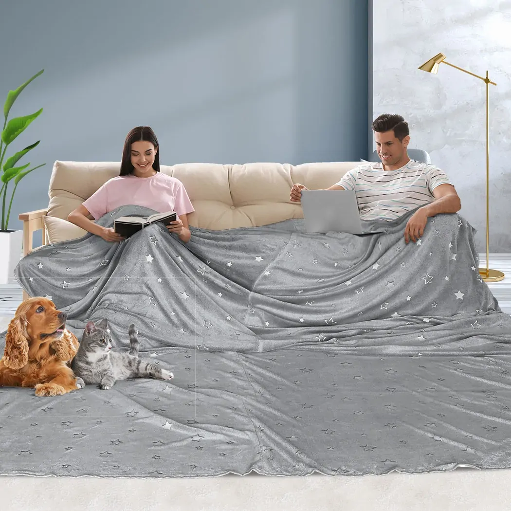 3x3m large oversized blanket grey star Price