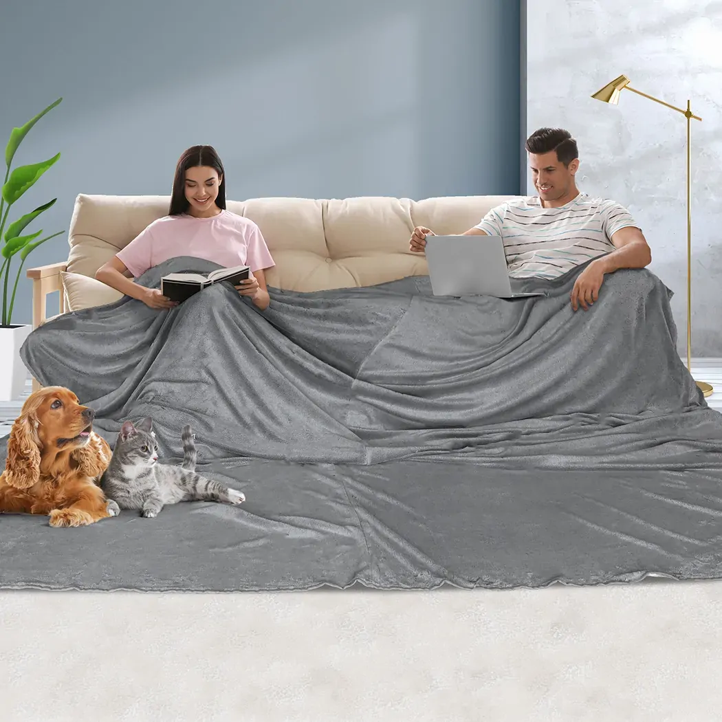 3x3m large oversized blanket grey plain Price