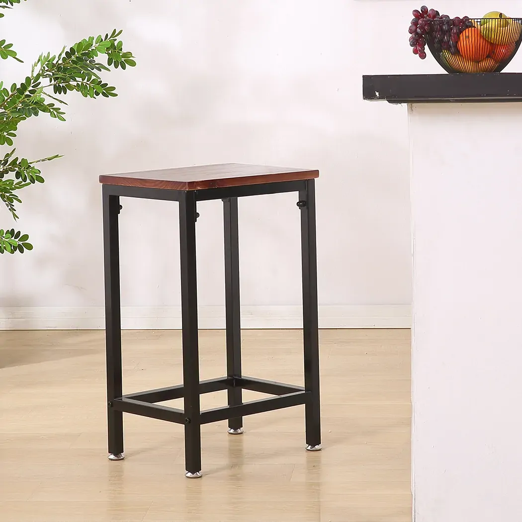 2x industrial bar stools wooden Price