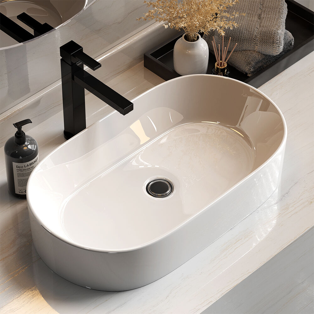 Bathroom Basin Ceramic Vanity Sink Hand Wash Bowl 53x28cm Price